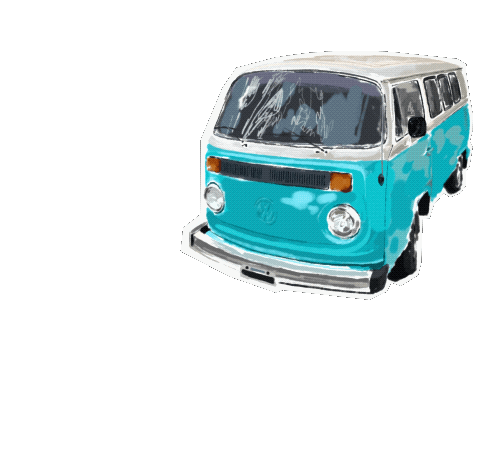 wilooo travel drive van nico Sticker