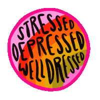 Stressed Art Sticker by Doodle by Meg