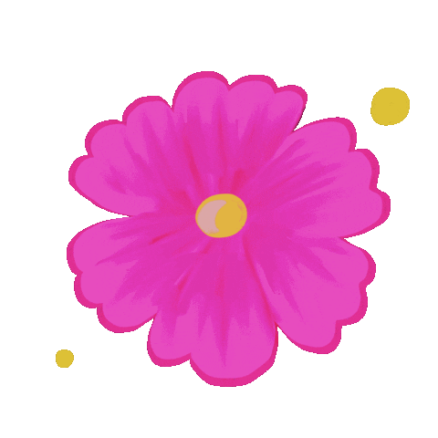 Pink Flower Sticker