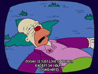 dying the simpsons GIF