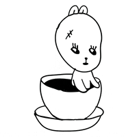 nyanndrea art coffee illustration kawaii GIF