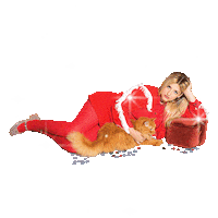 Molly Burch Cat Sticker by Captured Tracks