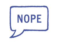 Text No Sticker by Wall-to-Wall