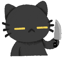 Crazy Eyes Cat Sticker by vobot