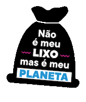Trash Planet Sticker by André Fraga