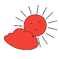 Clouds Smile Sticker by Rawww