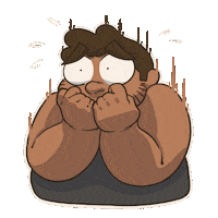 Scared Scaredy Cat Sticker by MokaJake