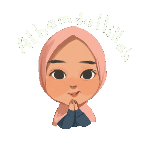 Muslim Hijab Sticker by Rafhi Dominic