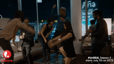unreal party GIF by Lifetime Telly