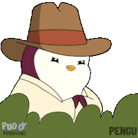 Laugh Plotting Sticker by Pudgy Penguins