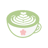 studioren japan sakura matcha greentea Sticker