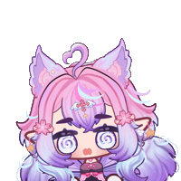Confused Wolf Girl Sticker