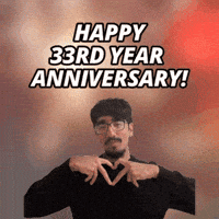 Happy 33Rd Anniversary GIF