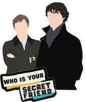 inednet friend secret sherlock gossip Sticker