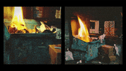 RobertMatejcek art fire street flames GIF