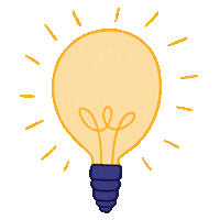Idea Light Bulb Sticker by Lya Mgtt