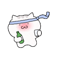 ggoburang_cat cat 고양이 하트 브이 Sticker
