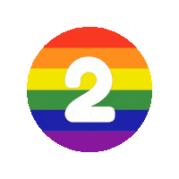 Rainbow Number Sticker