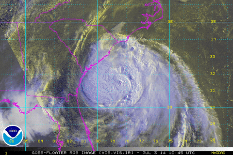 hurricane intensifying GIF