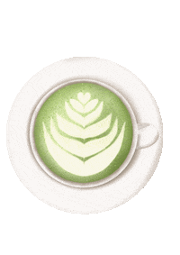 Green Tea Minimalist Sticker by yolandaabarrio