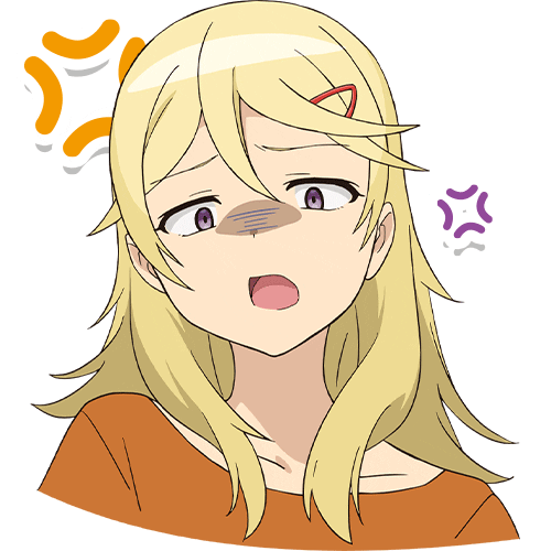 Angry Anime Girl Sticker by Crunchyroll