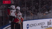 Ice Hockey Hug GIF by NHL