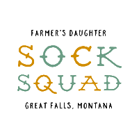 thefarmersdaughterfibers farmers daughter sock squad farmers daughter fibers farmtoneedle Sticker