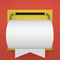 Toilet Paper Animation GIF by Leon Nikoo