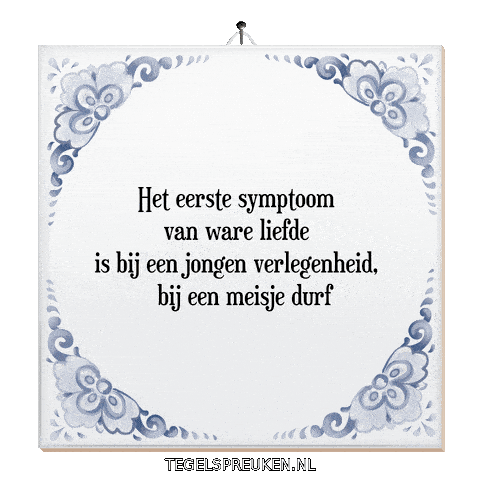 Spreuk Verlangen Sticker by Tegelspreuken.nl