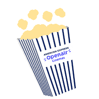 open air popcorn Sticker