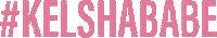 Bykelsha pink skincare bykelsha kelshababe Sticker