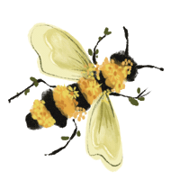 Celebration Bee Sticker by Anthropologie