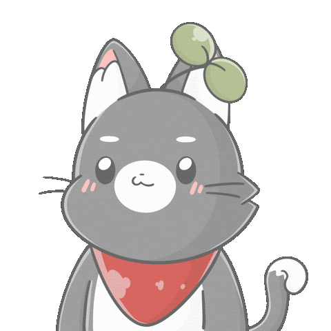 Black Cat Love Sticker