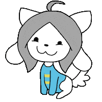 Wagging Toby Fox Sticker