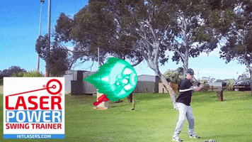 hitting home run GIF by Laser Power Swing Trainer