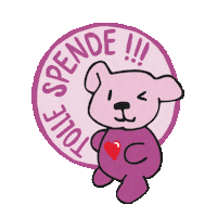 Heart Bear Sticker