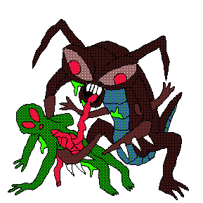 Horror Eating Sticker by Nonerta