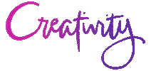 LetsLetterTogether pink blue purple lettering Sticker