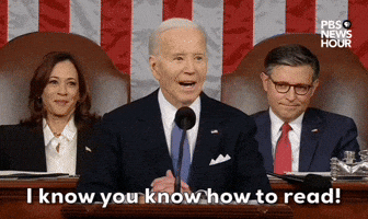 "I know you know how to read!"