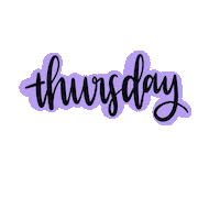 Week Thursday Sticker