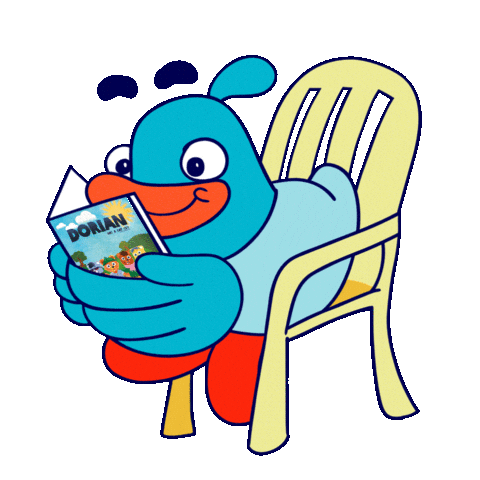 magicalcorneranimator giphyupload read cuac cuac design Sticker