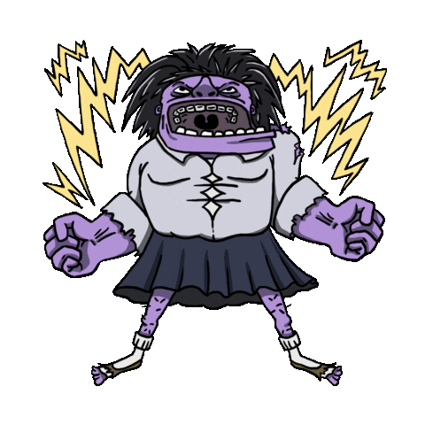 RobotGentleman angry power anger mary jane Sticker