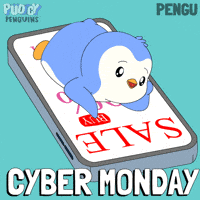 Add To Cart Black Friday GIF by Pudgy Penguins