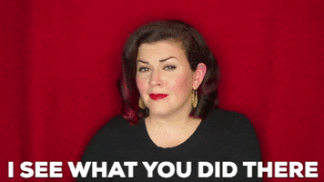 christinegritmon red i see what you did there isee cgritmon GIF
