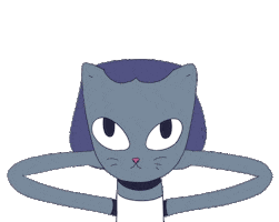 To Go Cat Sticker by Oksana Kurmaz Art & Animation