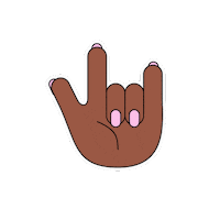 chezdidine illustration rock handsup illustratrice Sticker