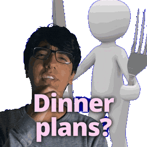 Dinner Party Eating Sticker