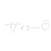 手書き 白 Sticker by ムーブル