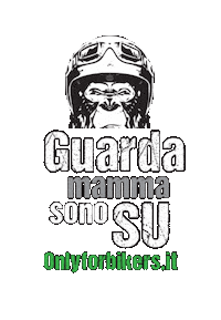 onlyforbikers moto scimmia onlyforbikers Sticker