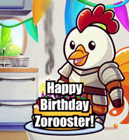 Celebration Birthday GIF by Zorooster